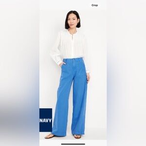 Old Navy Baggy High Rise 14 Tall Cornflower Blue